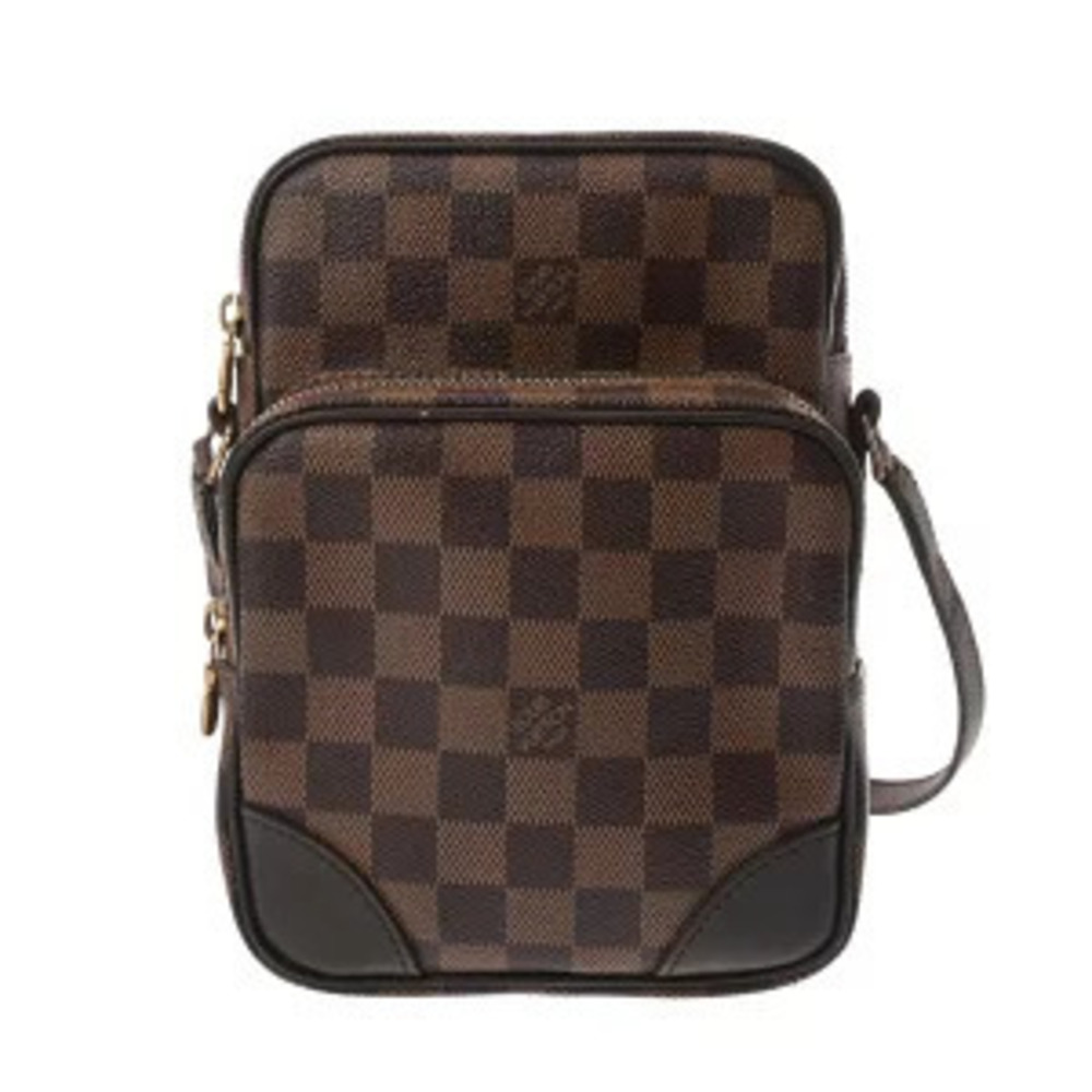 Louis Vuitton Damier Amazon Canvas Shoulder Bag Brown